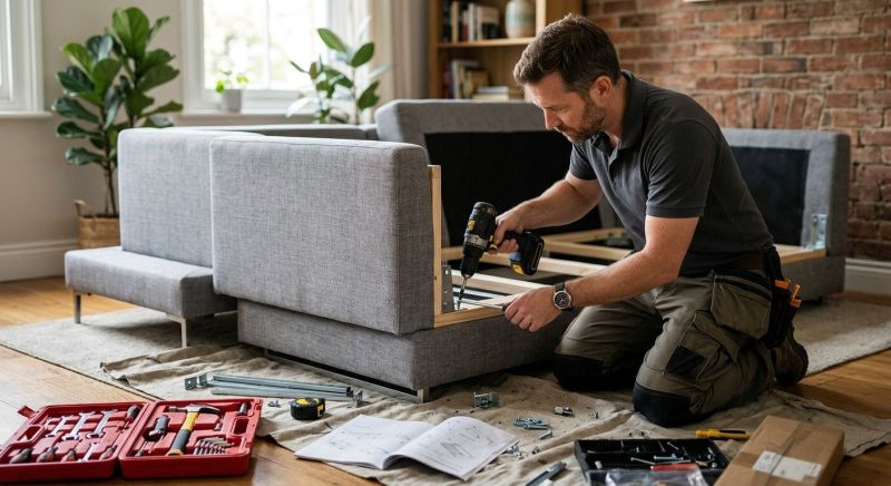 Couch Assembly in Littleton, CO