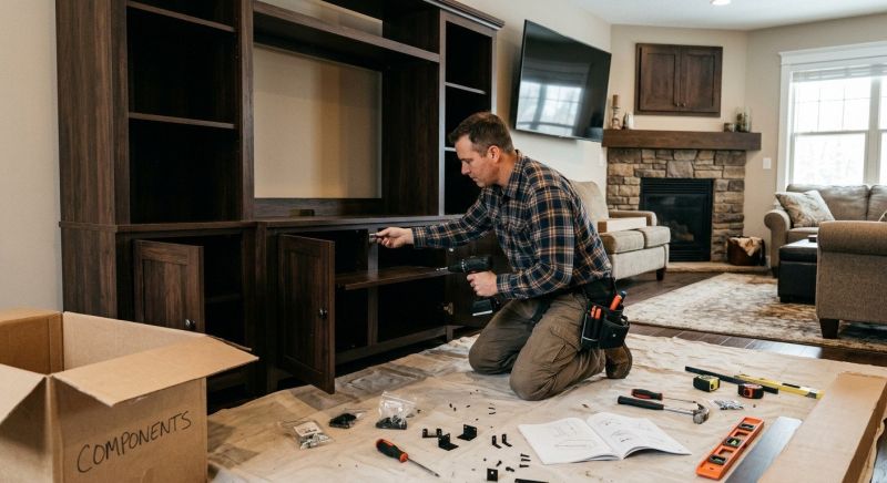 Entertainment Center Assembly in Alpharetta, GA
