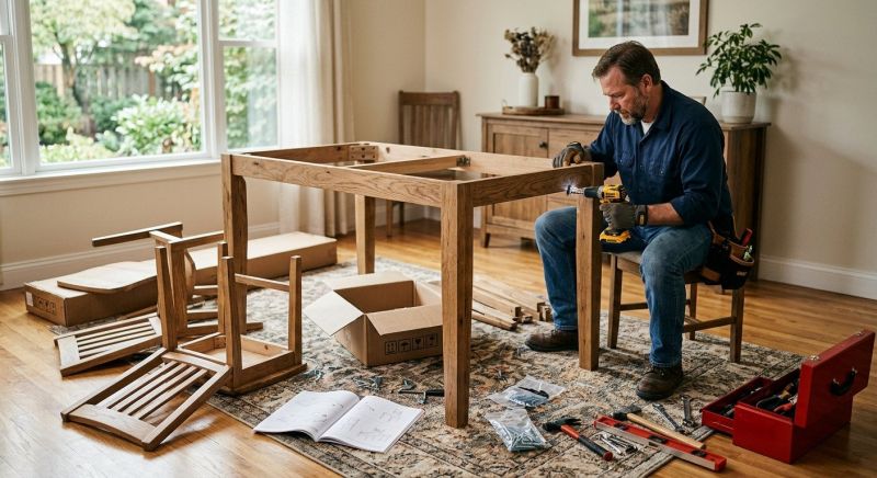 Kitchen Table Assembly in Littleton, CO